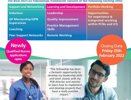 Launch of Early Career Nurse Fellowships – Closing Date 25th February 2022